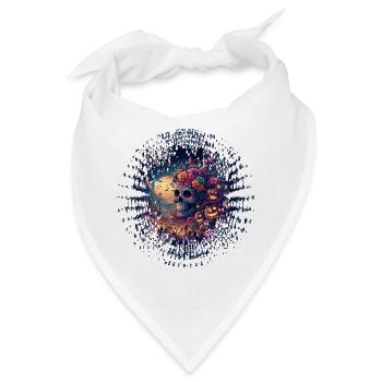 Día de los Muertos - Bandana - Weiß - Vorne