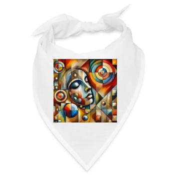 Schlafende Frau - Bandana - Weiß - Vorne
