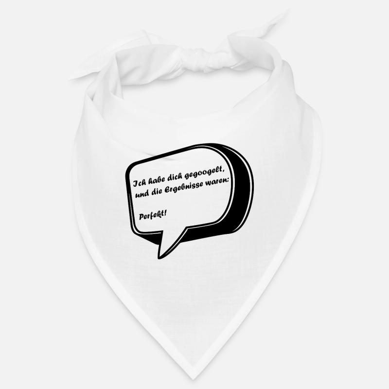 Valentinstag Spruch in einer Sprechblase - Bandana - Weiß