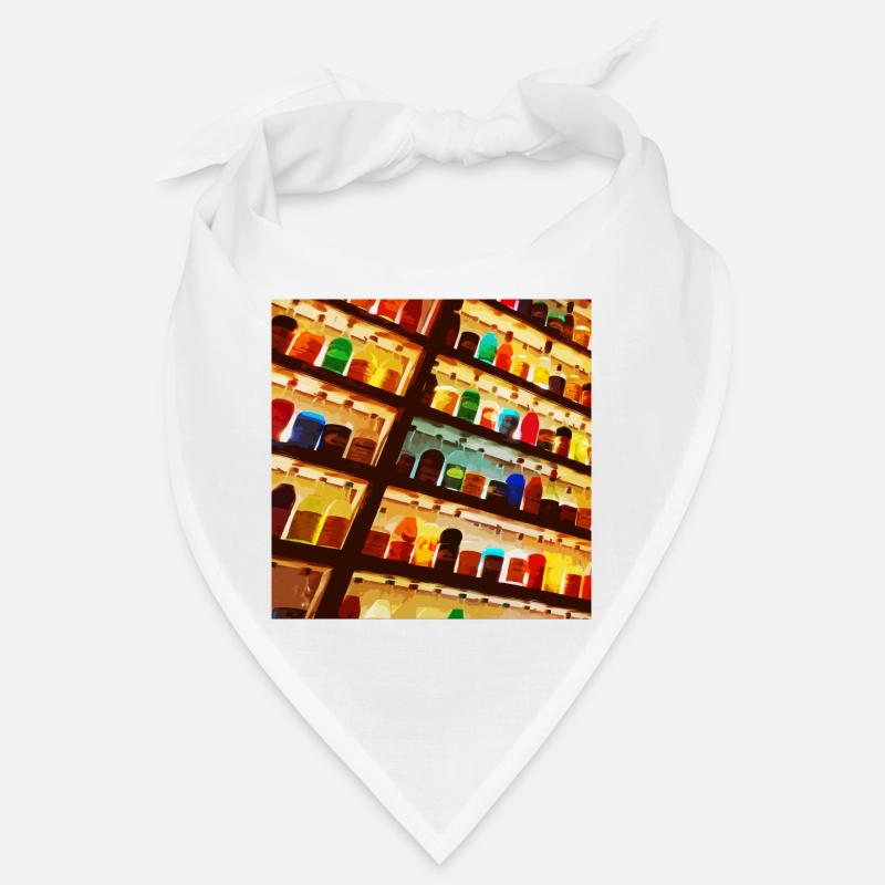 Bright colored bottles Bandana