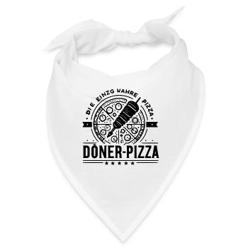 Döner-Pizza – Die perfekte Fusion - Bandana - Weiß - Vorne