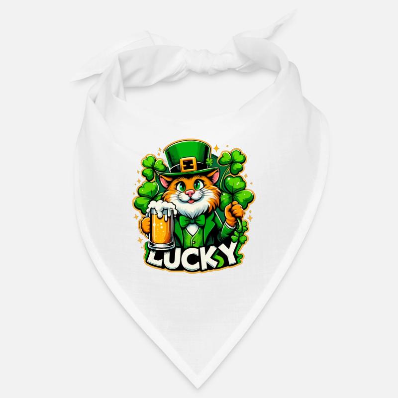 Saint-Patrick Leprechaun Cat Happy Bandana