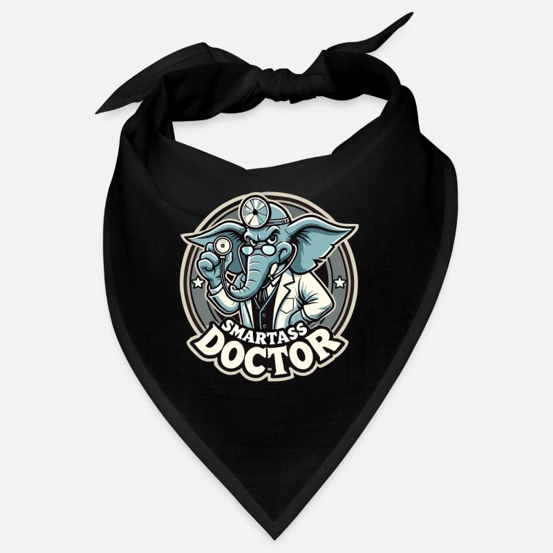 Klugscheißer Arzt Elefant witzig Geschenk Bandana