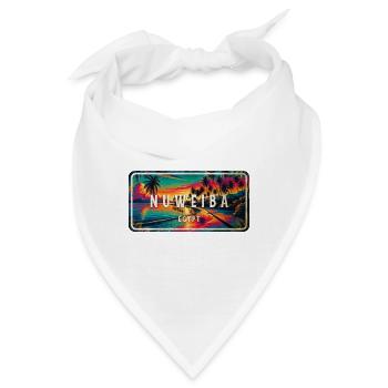 Nuweiba Ägypten Vintage Schild Design - Bandana - Weiß - Vorne