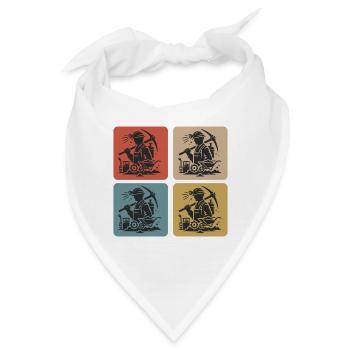 Klassisches Bergbau Design - Bandana - Weiß - Vorne
