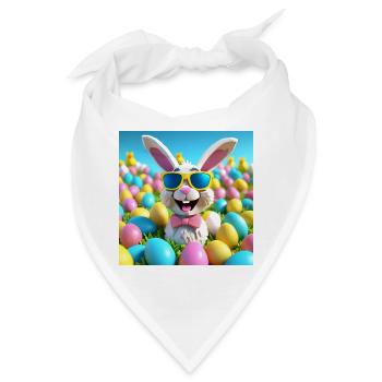 Ostern, Frohe Ostern, Ostern - Bandana - Weiß - Vorne