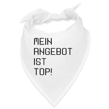 ANGEBOT IST TOP NACHFRAGE - Bandana - Weiß - Vorne