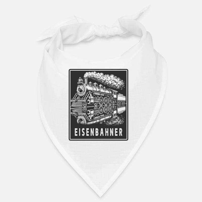 Dampflok Eisenbahner Retro Bandana