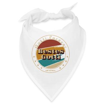Bestes Gotti - Bandana - Weiß - Vorne