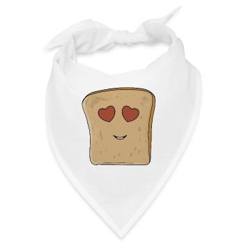 Schönes Brot - Bandana - Weiß - Vorne