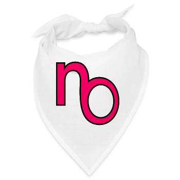 ANTWORT KEINE KOMMUNIKATION - Bandana - Weiß - Vorne