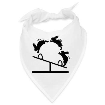 OSTERHASEN SCHAUKEL - Bandana - Weiß - Vorne
