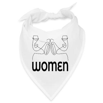 LINE ART ÄSTHETIK FRAUEN - Bandana - Weiß - Vorne