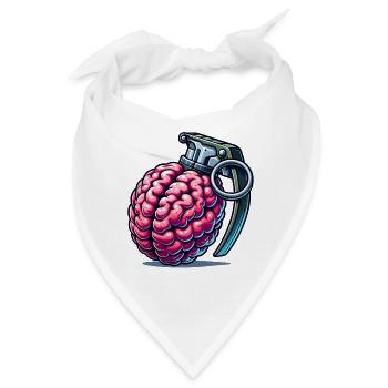 Hirngranate – Explosive Gedanken - Bandana - Weiß - Vorne
