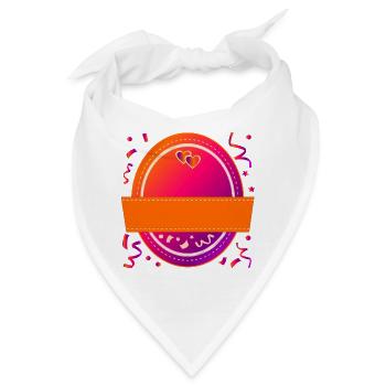 NAMENSSCHILD SELBST GESTALTEN - Bandana - Weiß - Vorne