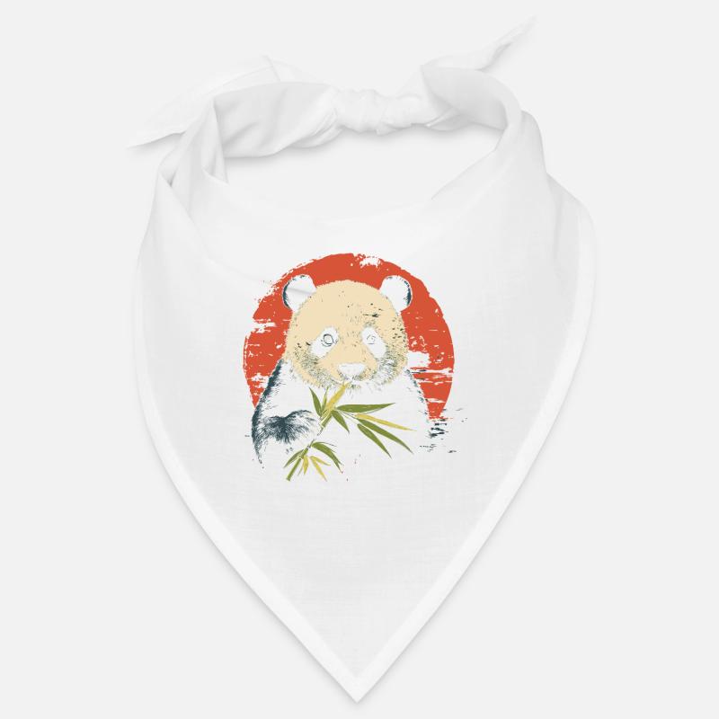 Panda eats bamboo Bandana
