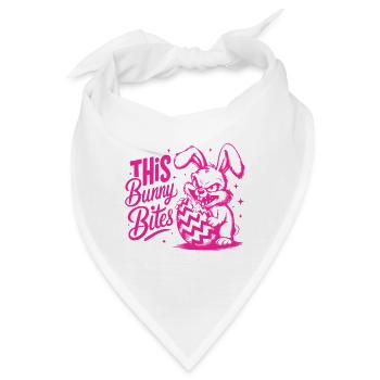 This Bunny Bites - Bandana - Weiß - Vorne