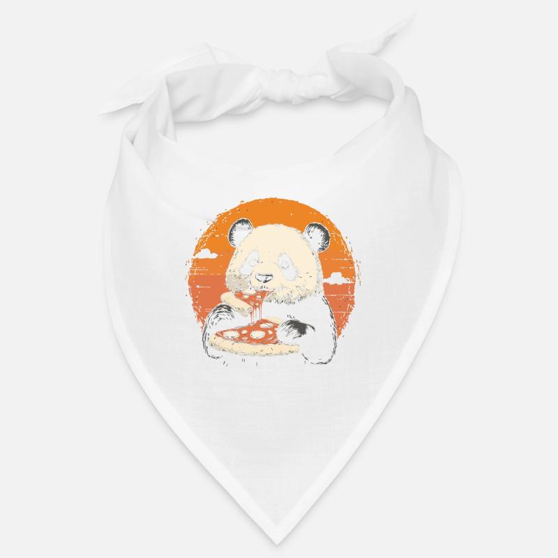 Panda isst Pizza Bandana
