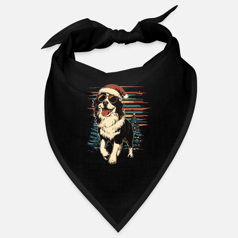 Cool Australian Shepherd Christmas Bandana