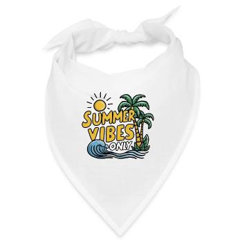 Nur Sommer-Vibes - Bandana - Weiß - Vorne