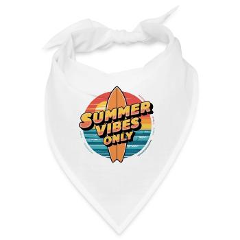 Nur Sommer-Vibes - Bandana - Weiß - Vorne