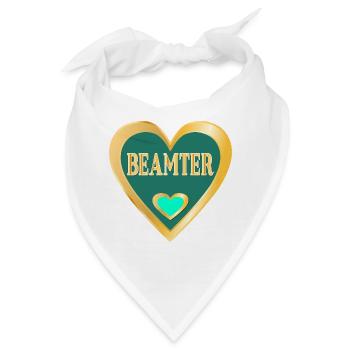HERZ BEAMTER - Bandana - Weiß - Vorne