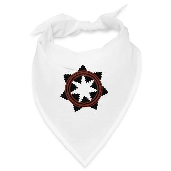 Navajo Ureinwohner Amerikas Hochzeitskorb - Bandana - Weiß - Vorne
