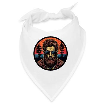 Bart-Mann - Bandana - Weiß - Vorne