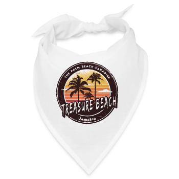 Treasure Beach Jamaica Karibik - Bandana - Weiß - Vorne