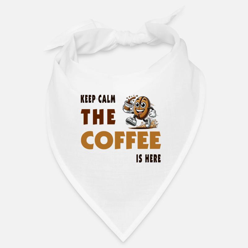 Keep Calm – The Coffee Is Here Bandana
