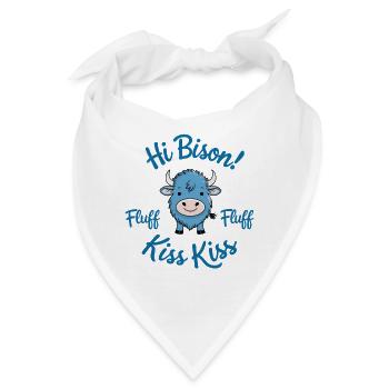 Hi Bison Fluff Fluff - Bandana - Weiß - Vorne