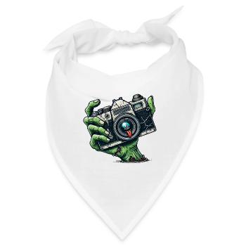 Zombie Kamera - Bandana - Weiß - Vorne