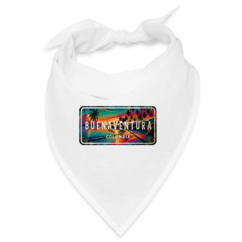 Buenaventura Sonnenuntergang Design - Bandana - Weiß - Vorne