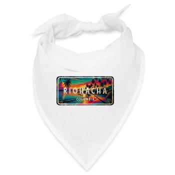 Riohacha Sonnenuntergang Design - Bandana - Weiß - Vorne