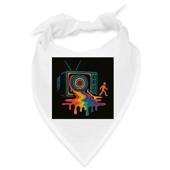 Melted Media – Raus aus der Matrix - Bandana - Weiß - Vorne