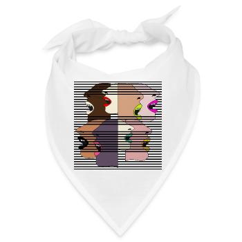 FRAUEN DEMOKRATIE - Bandana - Weiß - Vorne