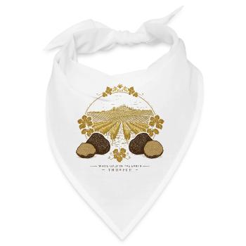 Italienisches Trüffelfest - Bandana - Weiß - Vorne