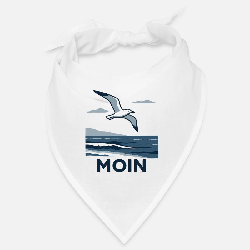 Moin Möwe - Bandana - Weiß
