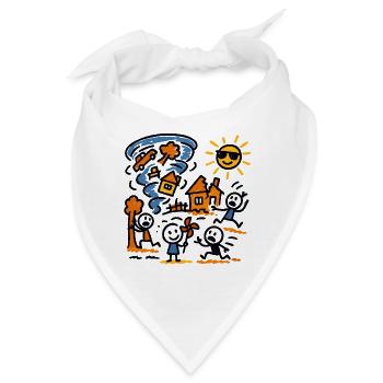 Wirbelwind-Wunderland - Bandana - Weiß - Vorne