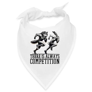 Wettbewerb Hase und Wolf Konkurrenz Geschenk - Bandana - Weiß - Vorne