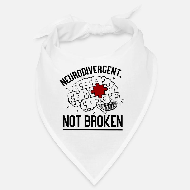 Neurodivergent Not Broken – Strong Mind Statement Bandana