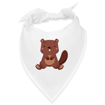 Biber - Bandana - Weiß - Vorne