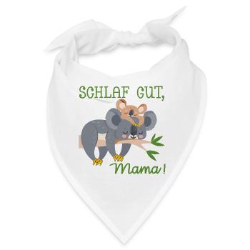 SCHLAFLOSE MAMA MUTTERTAG BABY KOALA - Bandana - Weiß - Vorne