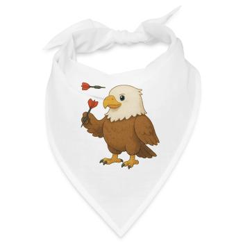 Adler mit Dartpfeilen - Bandana - Weiß - Vorne