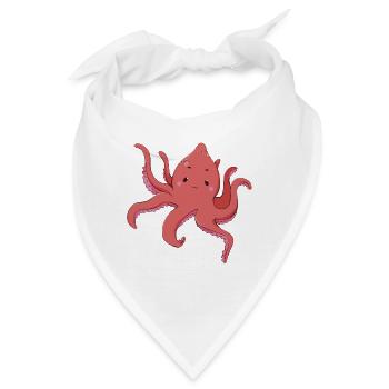 Oktopus - Bandana - Weiß - Vorne