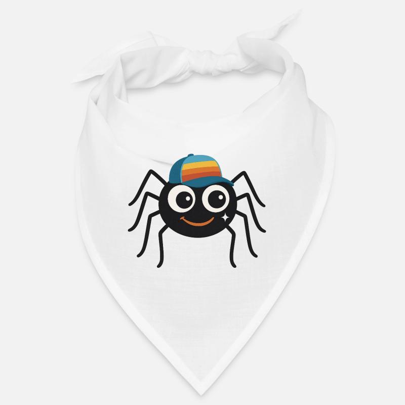 Coole Spinne mit Retro-Cappy – süß & frech Bandana