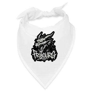 Fribourg Dragon - Bandana - Weiß - Vorne