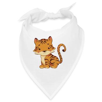 Tiger - Bandana - Weiß - Vorne