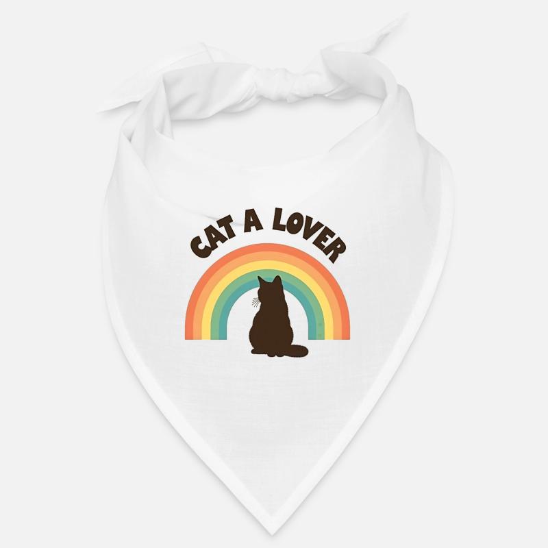 Rainbow Love Cat Bandana
