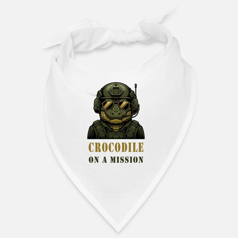 Crocodile on a mission Bandana